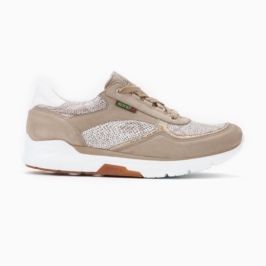 Sano VOLODIA Metallic Læder Sko 8796543-GV - Joggesko Dame Beige